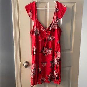Mini Flared Floral Dress